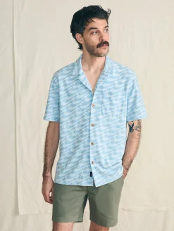 Faherty Brand Short-Sleeve Cabana Towel Terry Shirt -^ Shirts