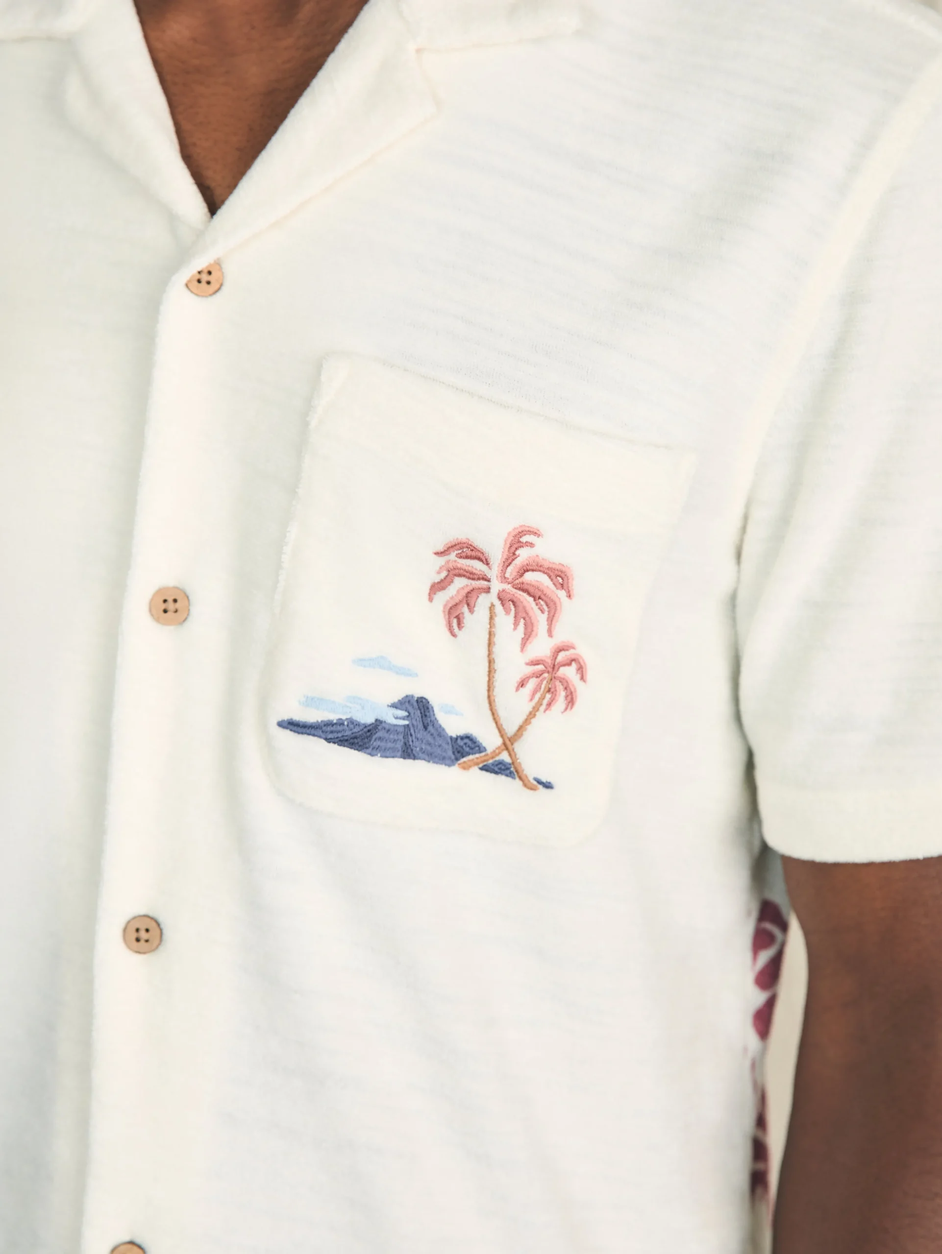 Faherty Brand Short-Sleeve Cabana Towel Terry Shirt -^ Shirts