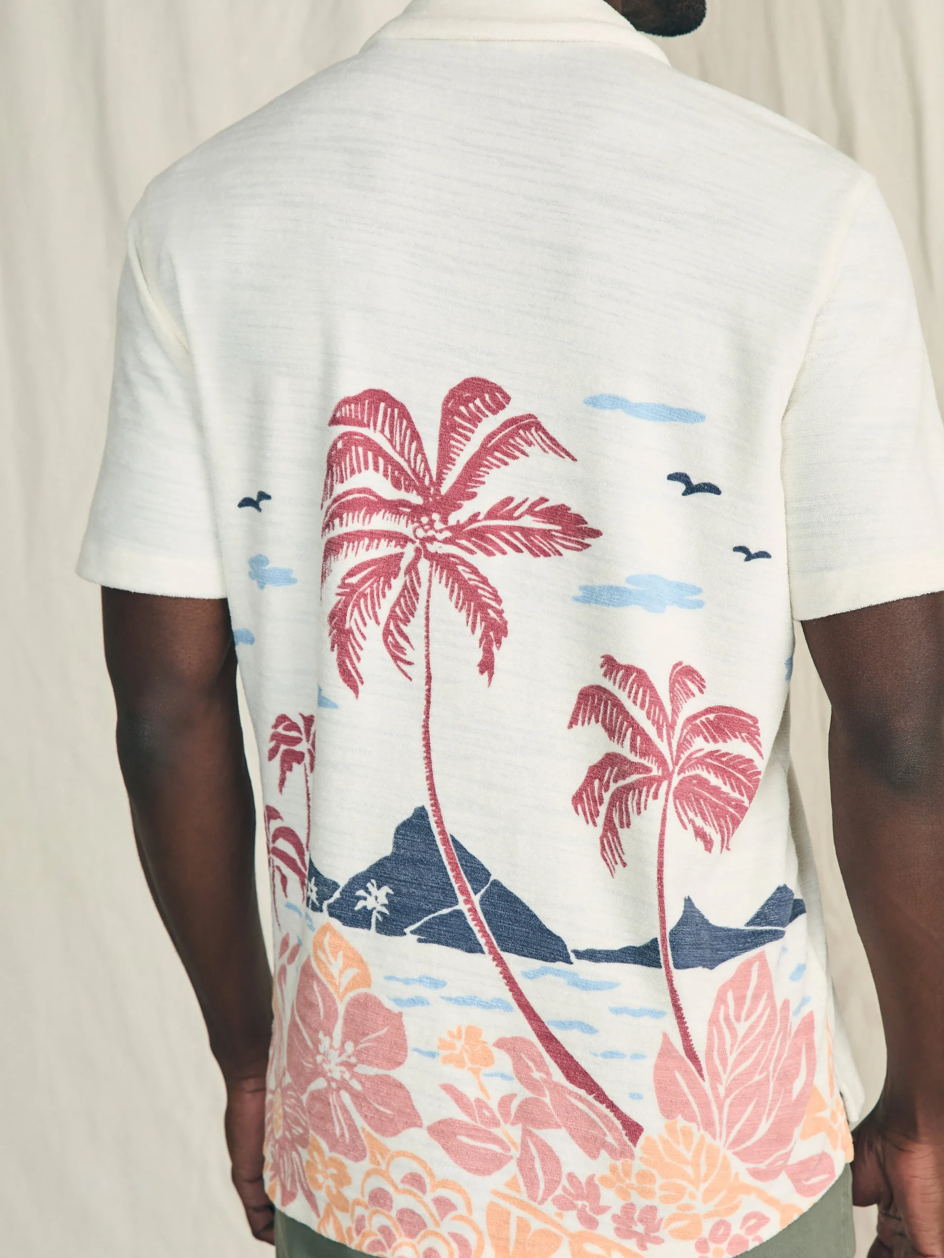 Faherty Brand Short-Sleeve Cabana Towel Terry Shirt -^ Shirts
