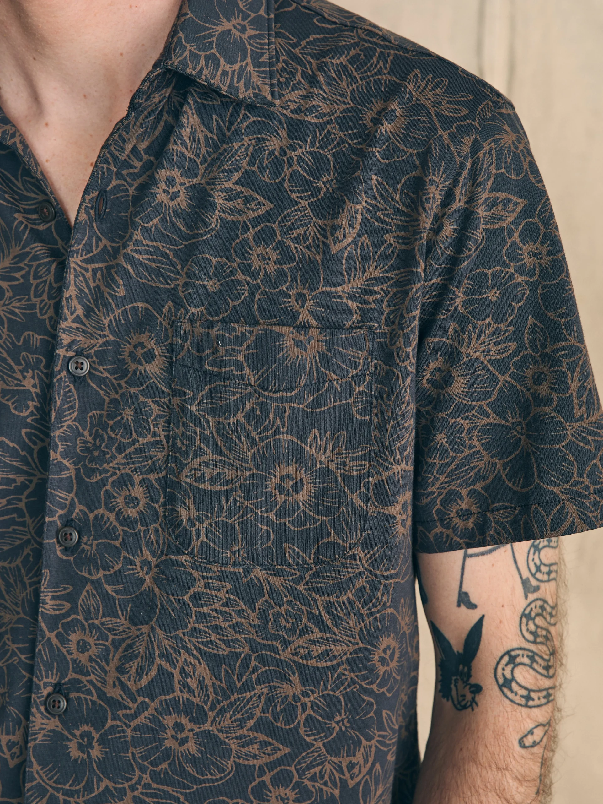 Faherty Brand Short-Sleeve Hermosa Knit Shirt -^ Shirts