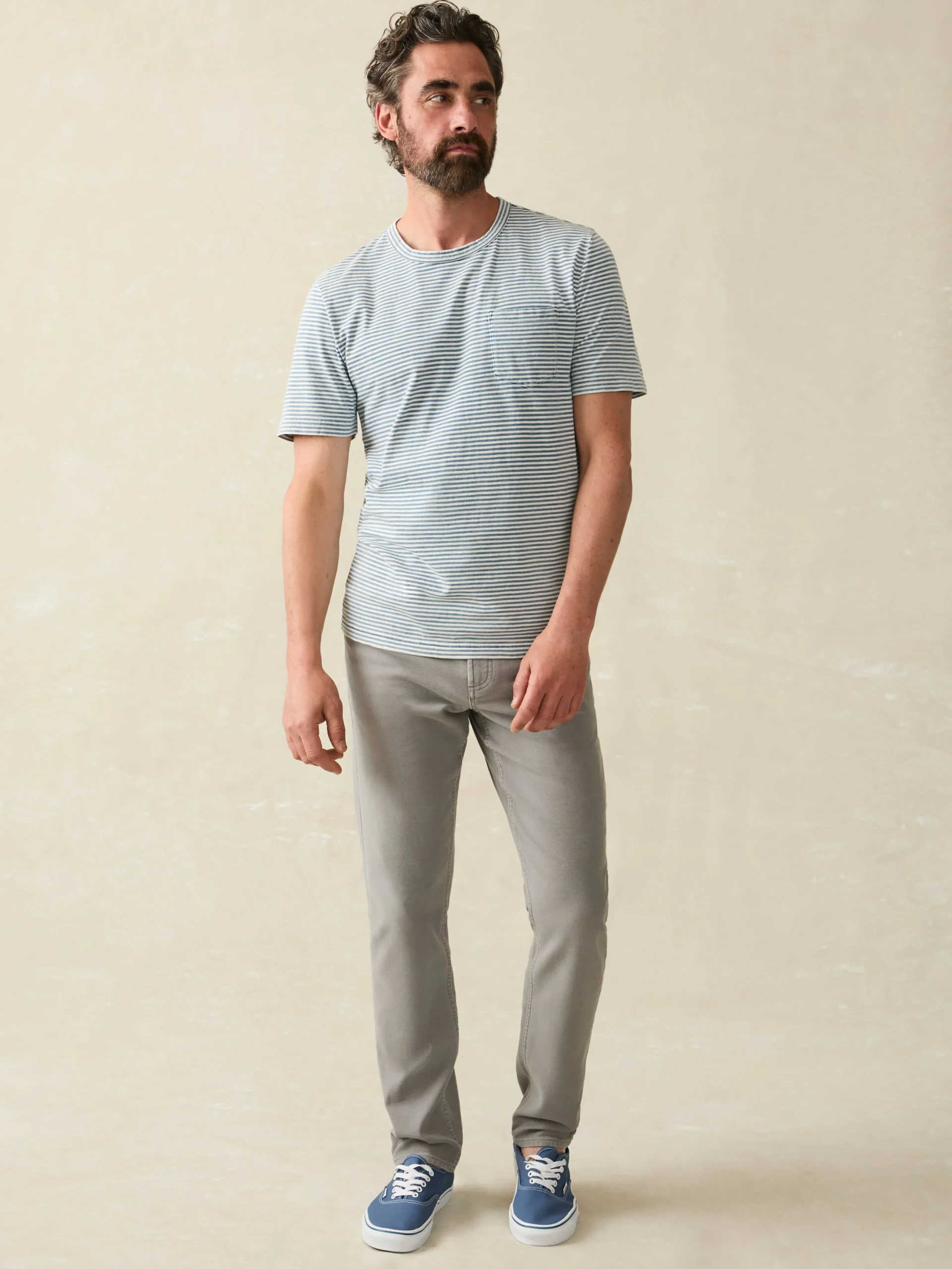 Faherty Brand Short-Sleeve Indigo Pocket Tee -^ T-Shirts & Henleys