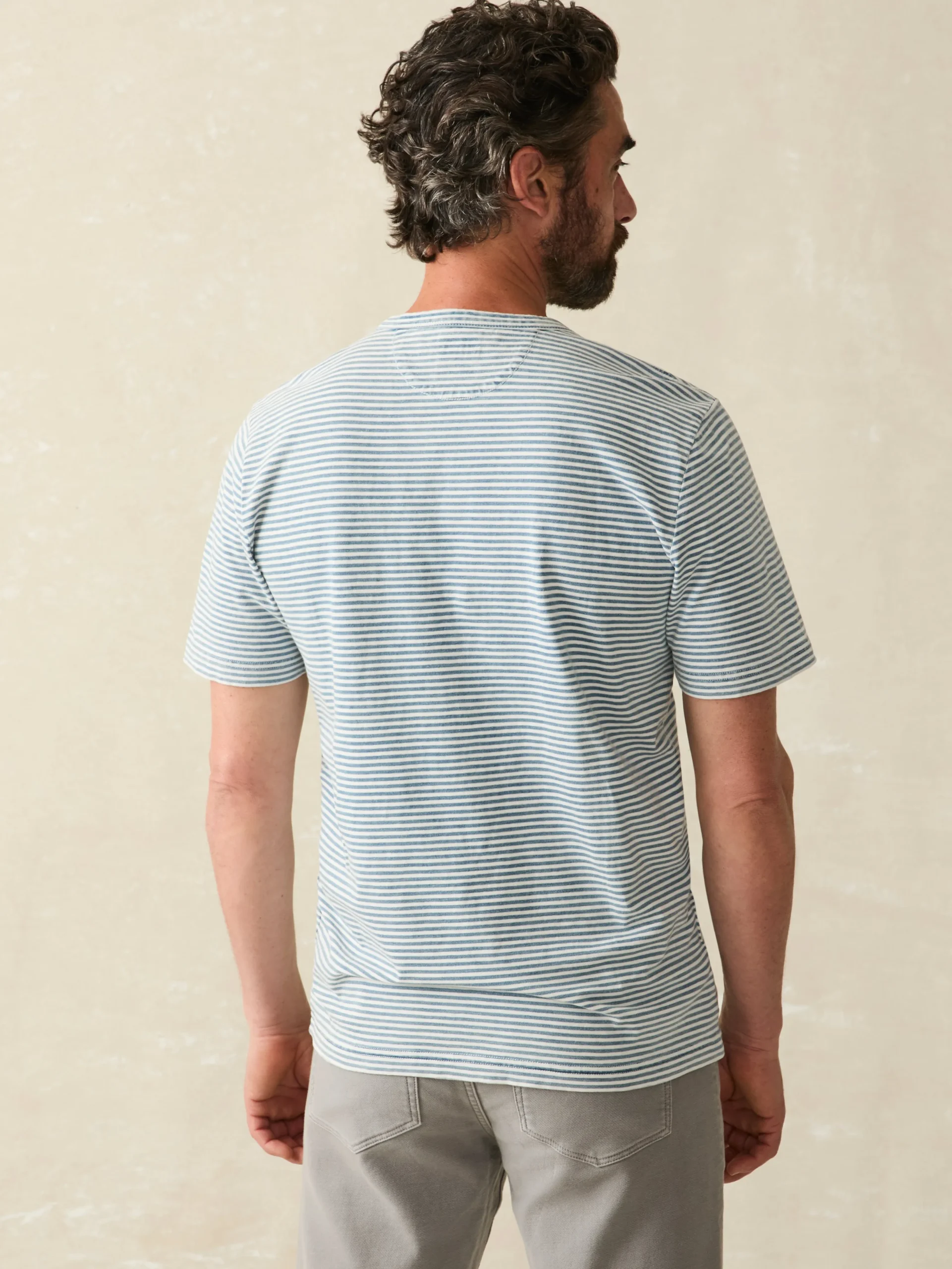 Faherty Brand Short-Sleeve Indigo Pocket Tee -^ T-Shirts & Henleys