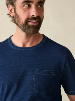 Faherty Brand Short-Sleeve Indigo Pocket Tee -^ T-Shirts & Henleys