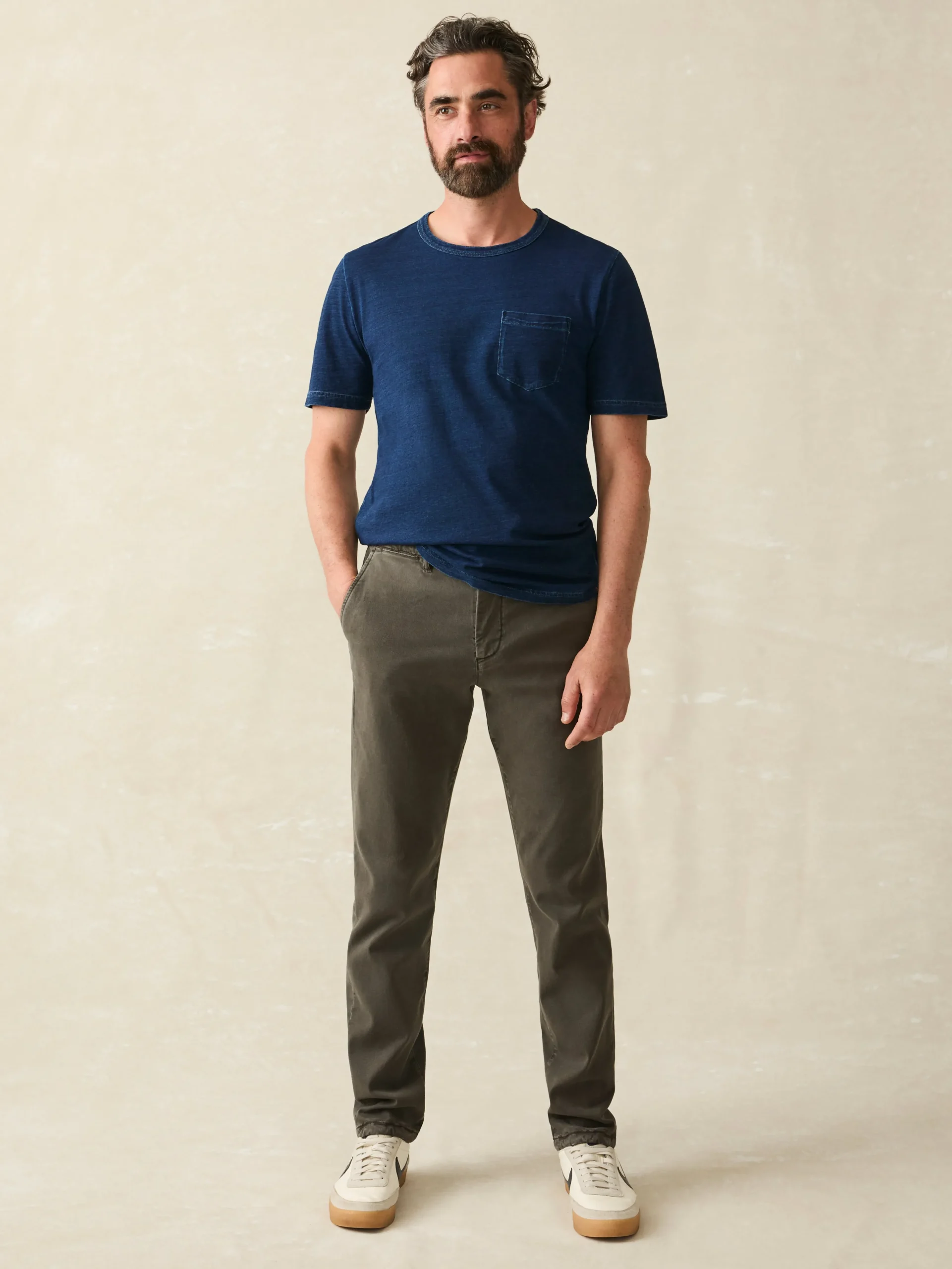 Faherty Brand Short-Sleeve Indigo Pocket Tee -^ T-Shirts & Henleys