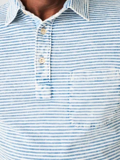 Faherty Brand Short-Sleeve Indigo Polo Shirt -^ Polo Shirts|T-Shirts & Henleys
