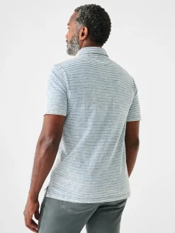 Faherty Brand Short-Sleeve Indigo Polo Shirt -^ Polo Shirts|T-Shirts & Henleys