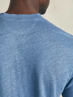 Faherty Brand Short-Sleeve Linen Henley -^ T-Shirts & Henleys