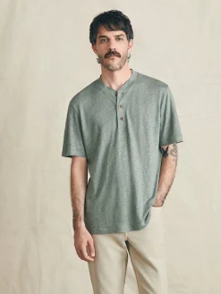 Faherty Brand Short-Sleeve Linen Henley -^ T-Shirts & Henleys