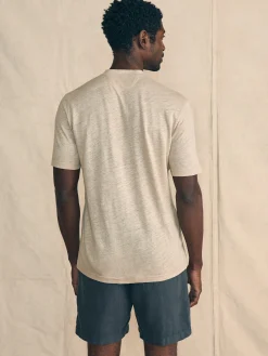 Faherty Brand Short-Sleeve Linen Henley -^ T-Shirts & Henleys