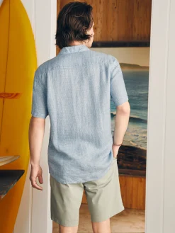 Faherty Brand Short-Sleeve Palma Linen Shirt -^ Shirts