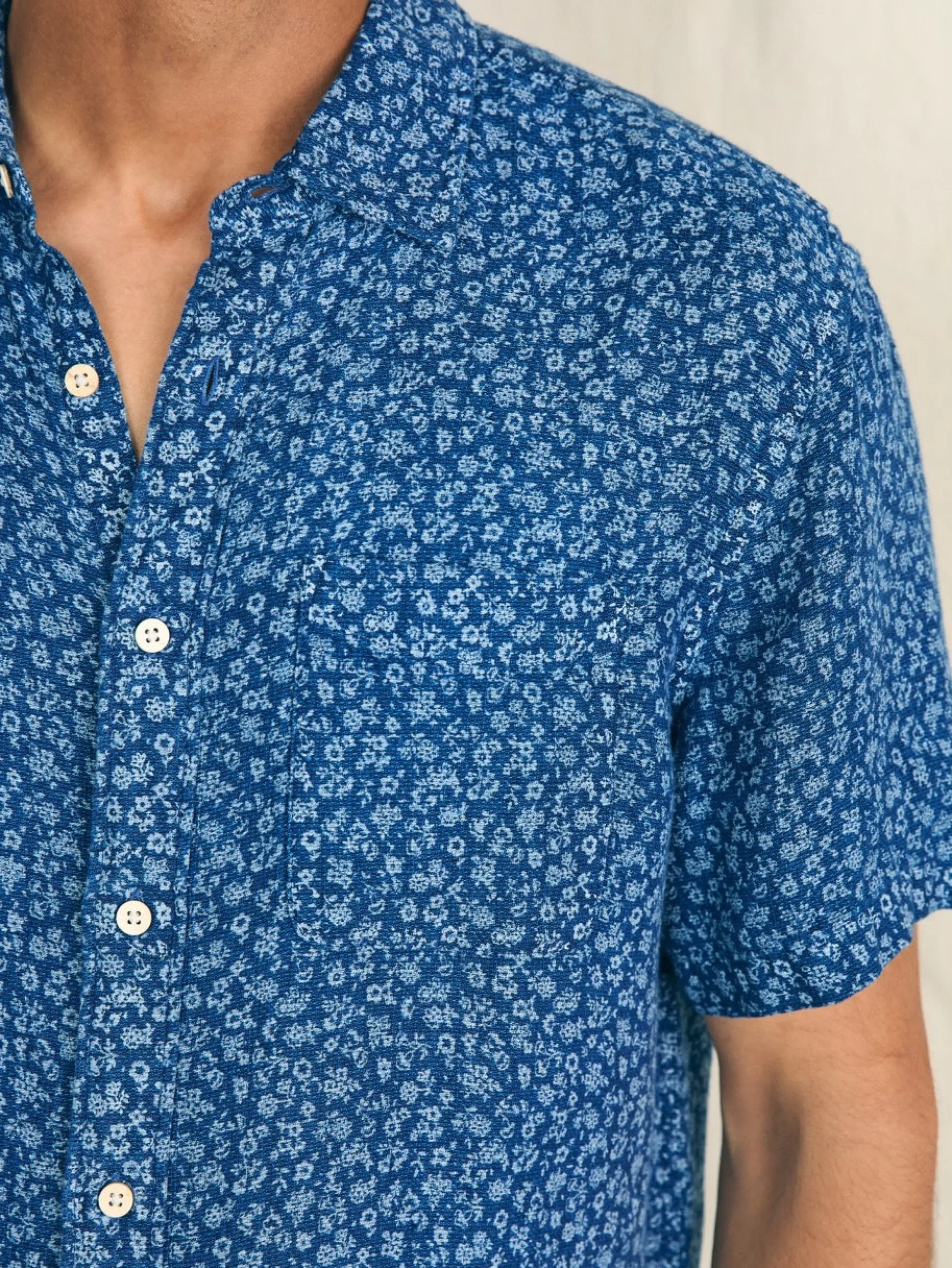 Faherty Brand Short-Sleeve Palma Linen Shirt -^ Shirts