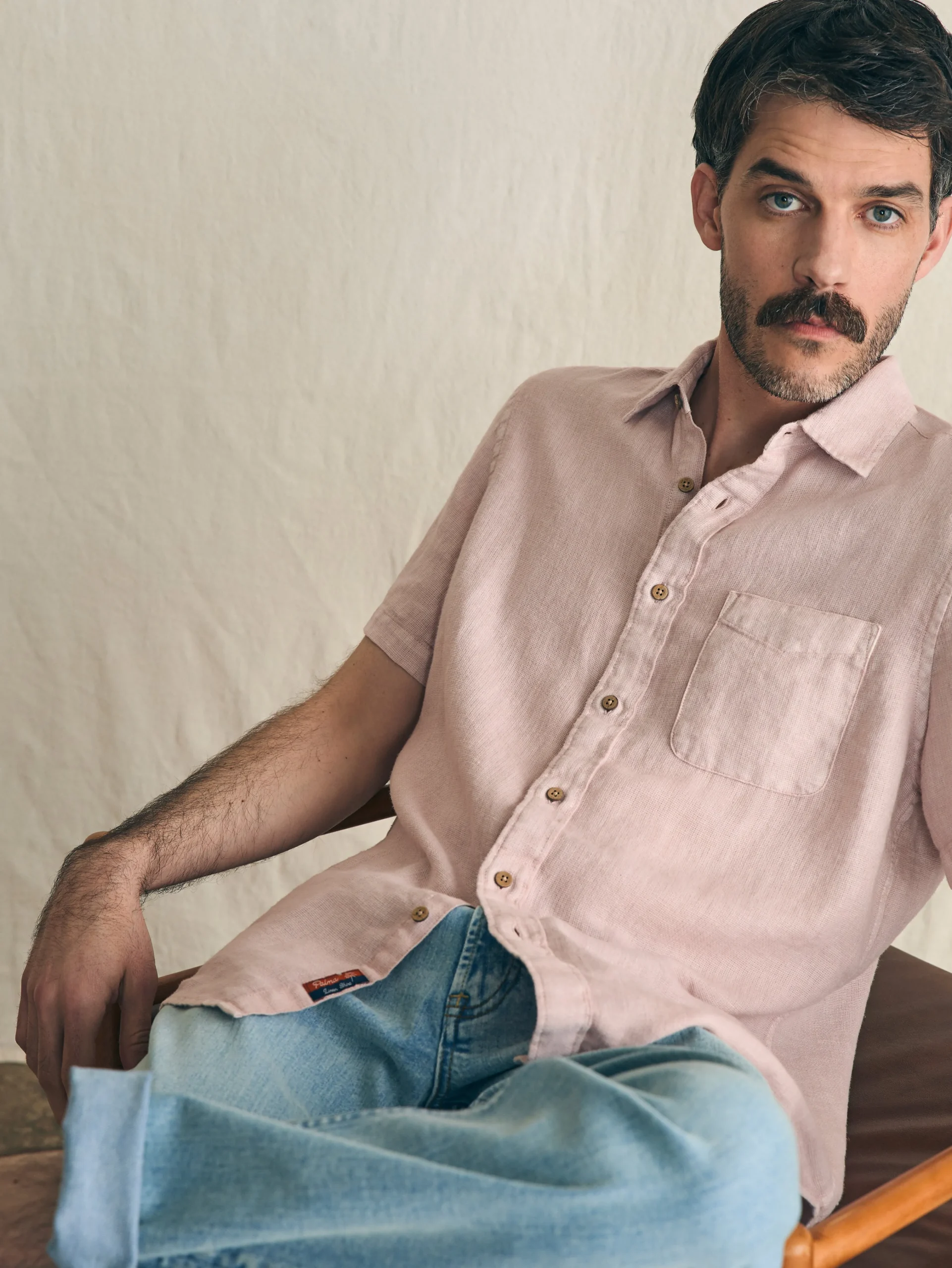 Faherty Brand Short-Sleeve Palma Linen Shirt -^ Shirts