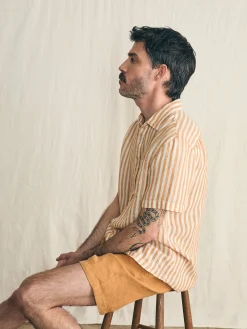 Faherty Brand Short-Sleeve Palma Linen Shirt -^ Shirts