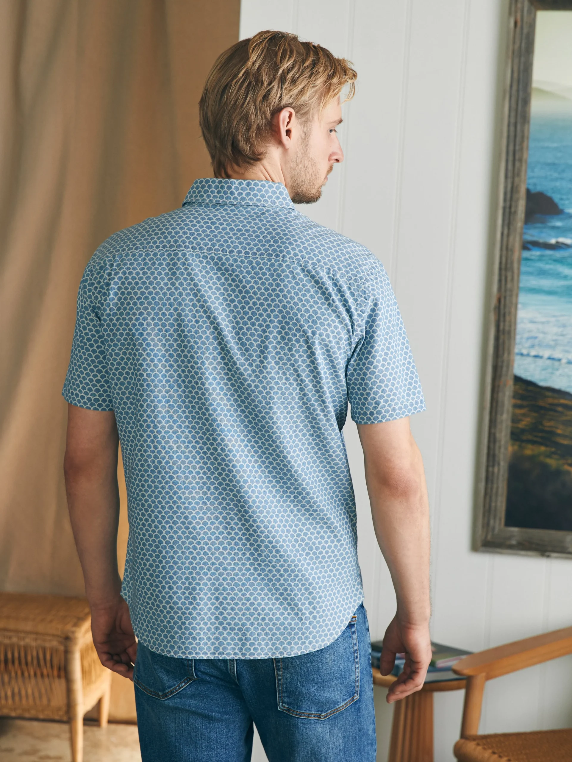 Faherty Brand Short-Sleeve Stretch Playa Shirt (Tall) -^ Shirts