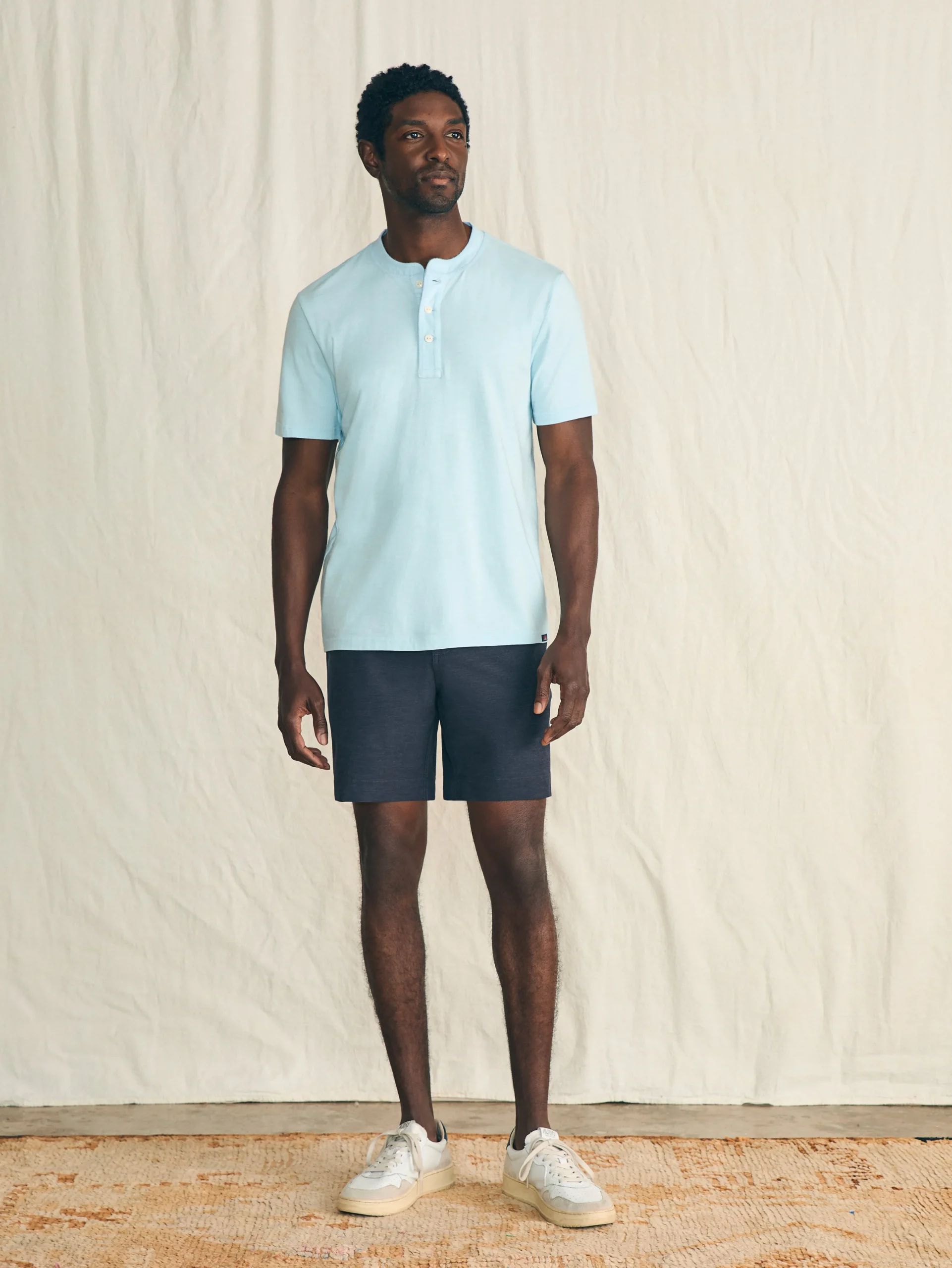 Faherty Brand Short-Sleeve Sunwashed Henley -^ T-Shirts & Henleys