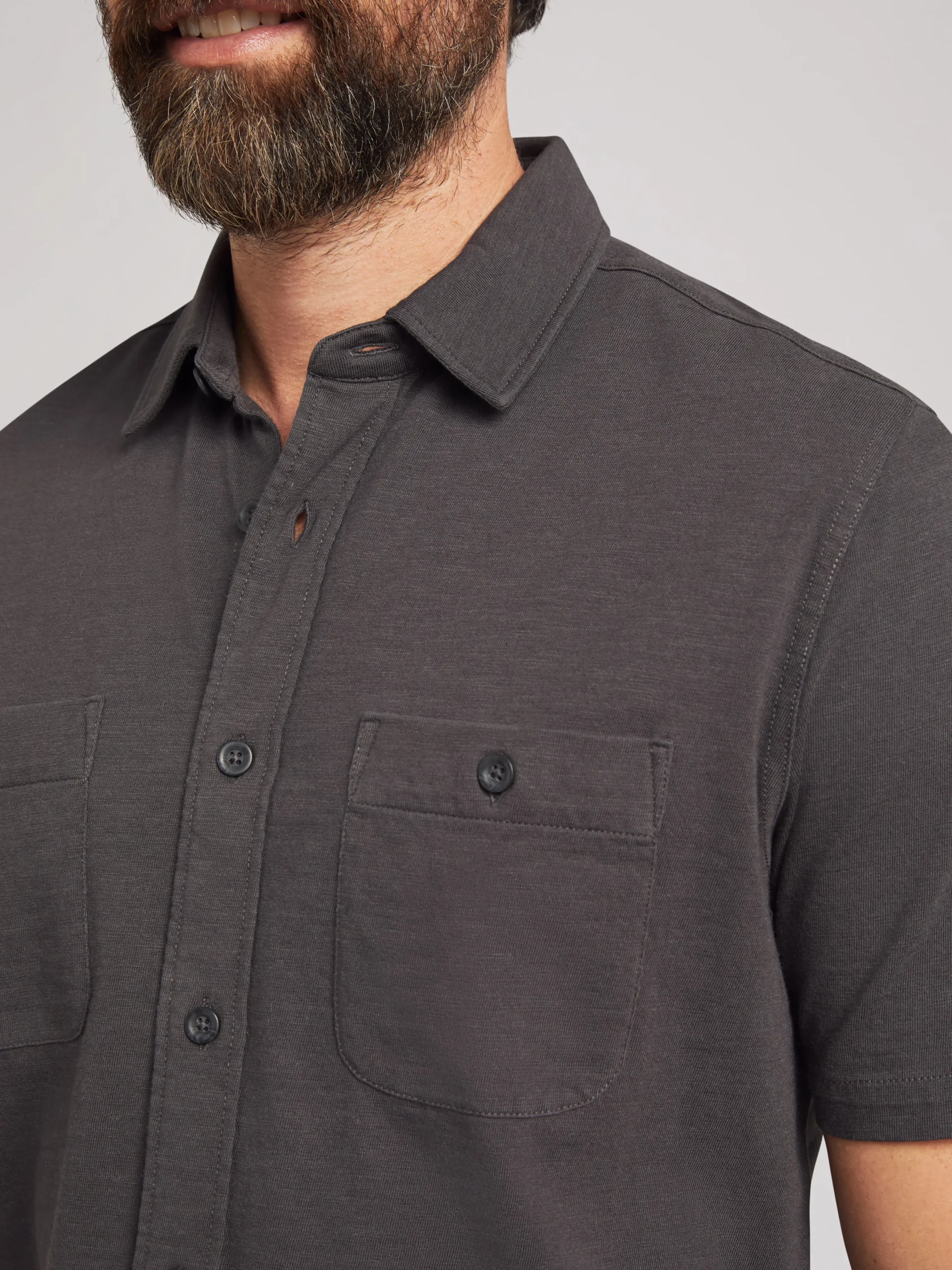 Faherty Brand Short-Sleeve Sunwashed Knit Shirt (Tall) -^ Shirts