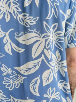 Faherty Brand Short-Sleeve Surfrider Rayon Camp Shirt -^ Shirts
