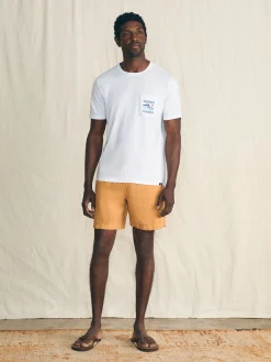 Faherty Brand Short-Sleeve Surfrider Sunwashed Pocket Tee -^ T-Shirts & Henleys
