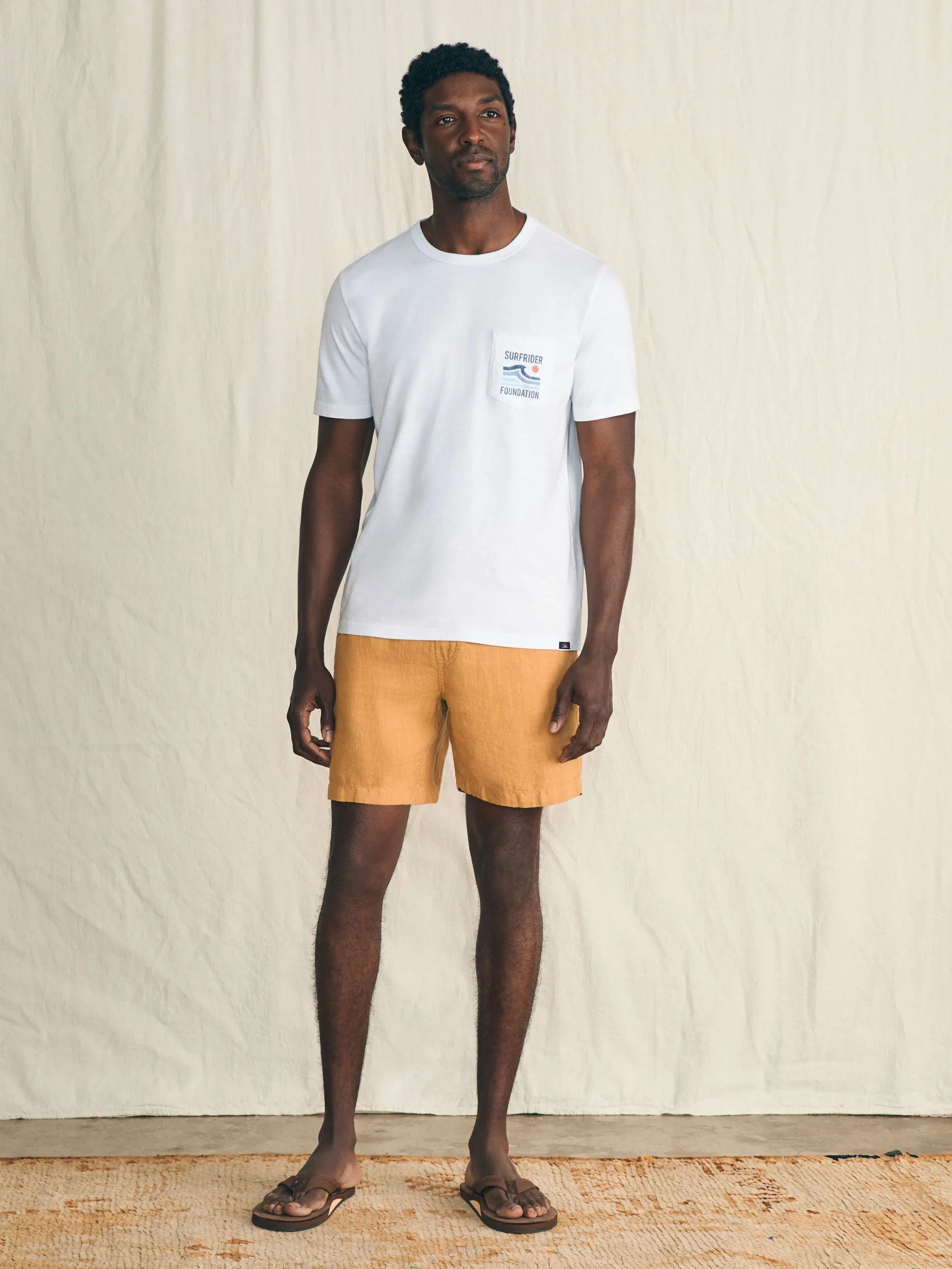Faherty Brand Short-Sleeve Surfrider Sunwashed Pocket Tee -^ T-Shirts & Henleys