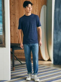 Faherty Brand Short-Sleeve Vintage Chambray Tee -^ T-Shirts & Henleys
