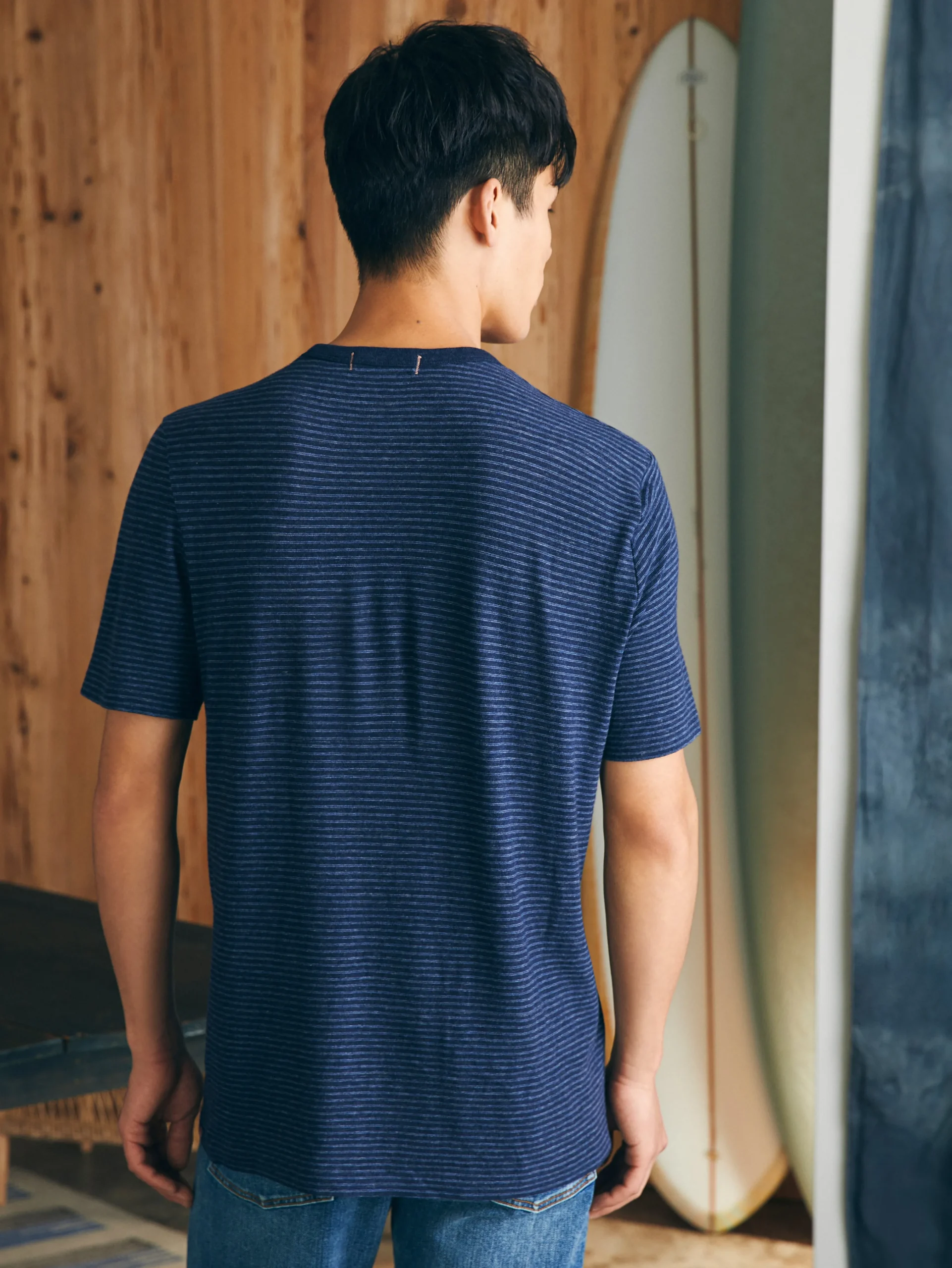 Faherty Brand Short-Sleeve Vintage Chambray Tee -^ T-Shirts & Henleys