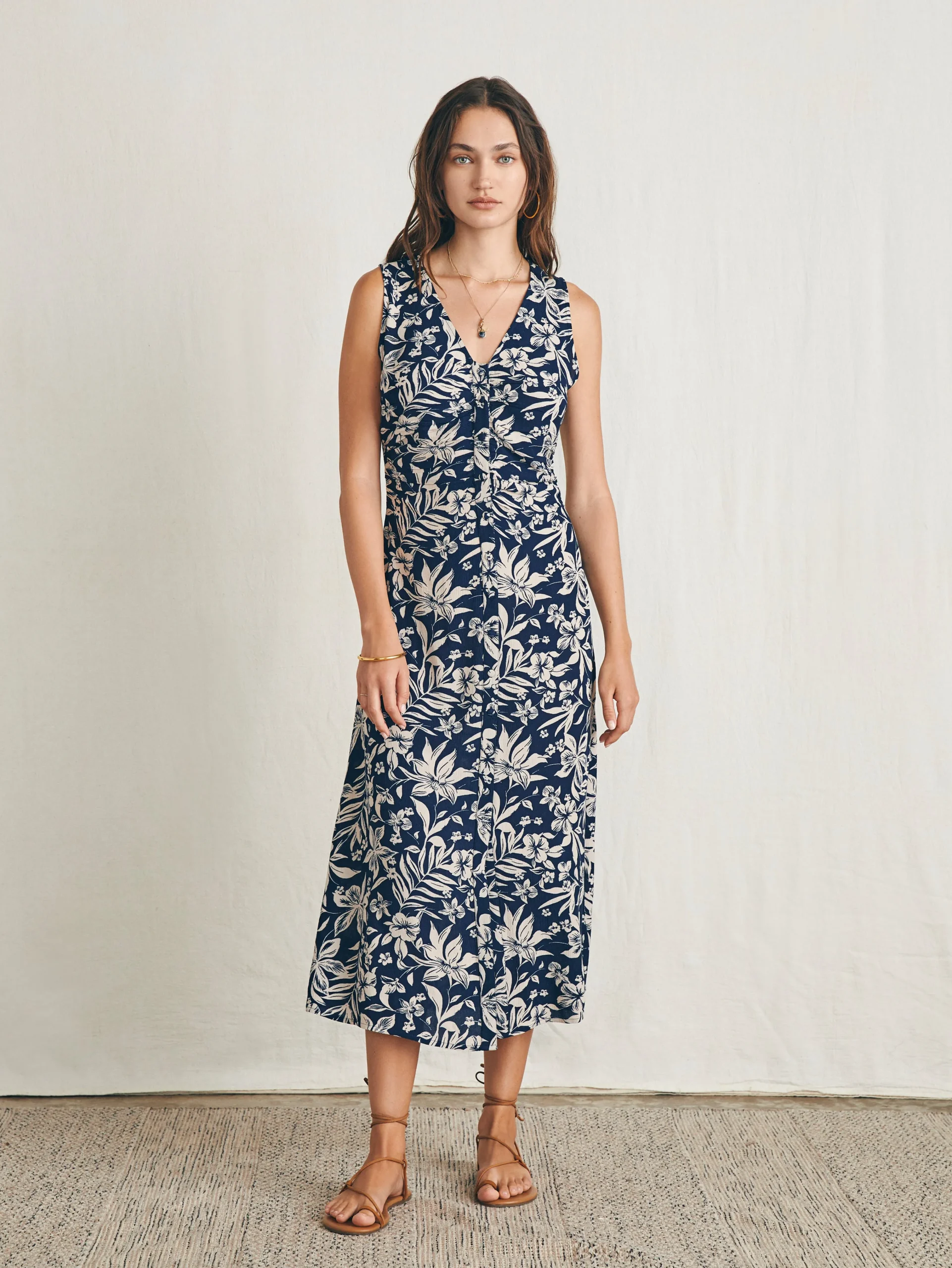 Faherty Brand Siena Midi Dress -^Women Dresses