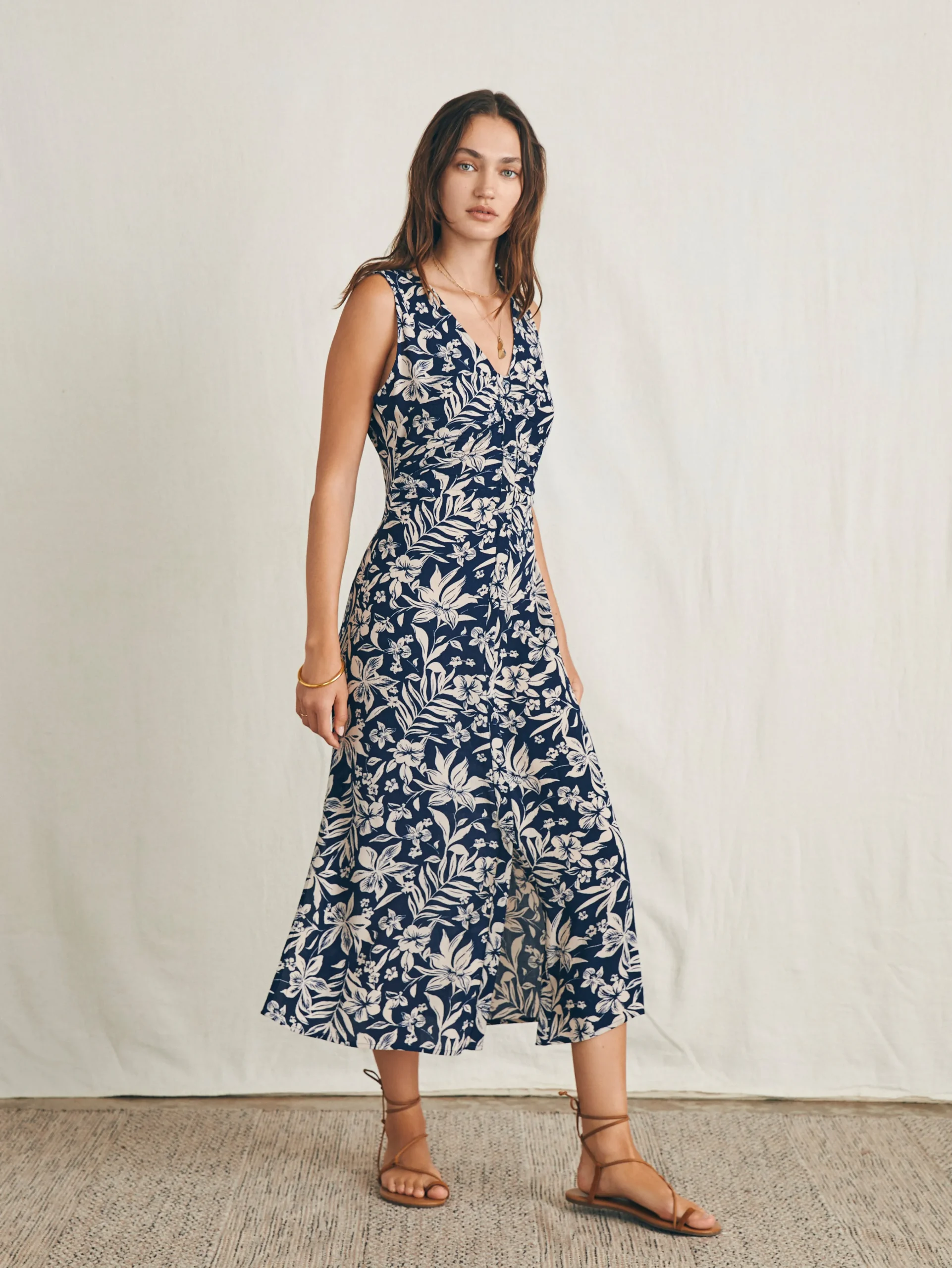 Faherty Brand Siena Midi Dress -^Women Dresses