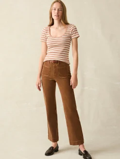Faherty Brand Softstretch Cord Patch Pocket Pant -^Women Pants