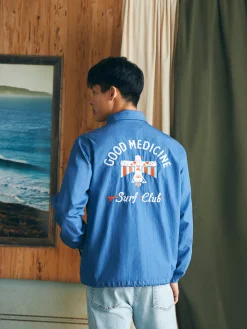 Faherty Brand Steven Paul Judd Good Medicine Sunwashed Coaches Jacket -^ Jackets & Vests