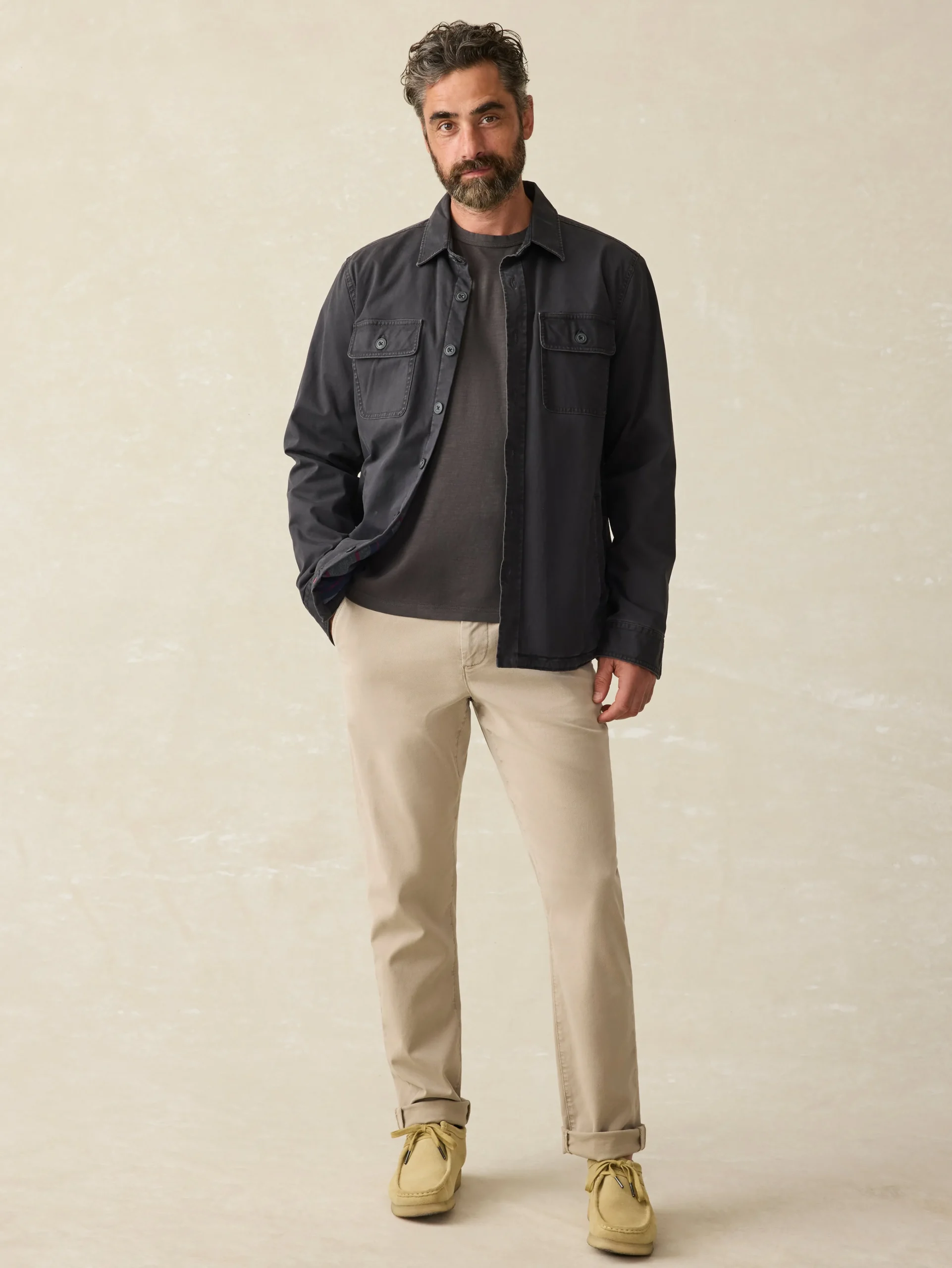 Faherty Brand Stretch Blanket Lined CPO (Tall) -^ Jackets & Vests