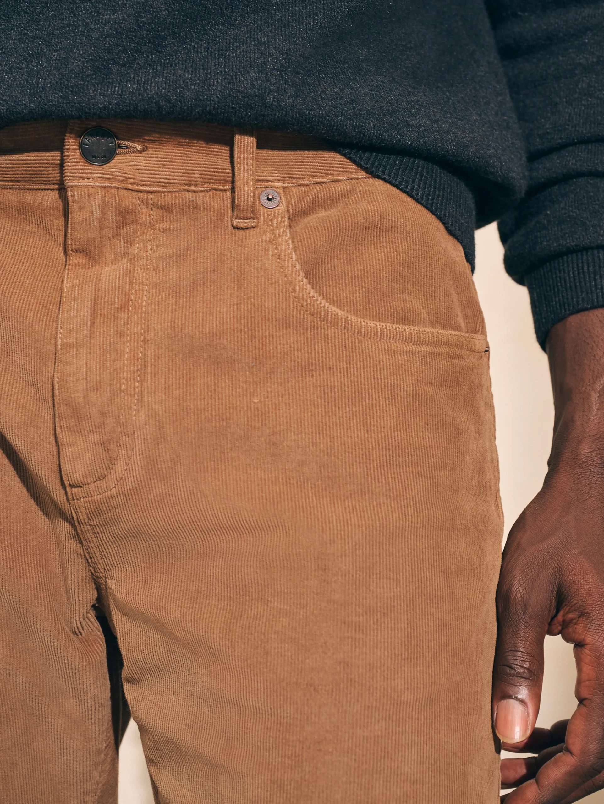 Faherty Brand Stretch Corduroy 5-Pocket Pant (32" Inseam) -^ Pants
