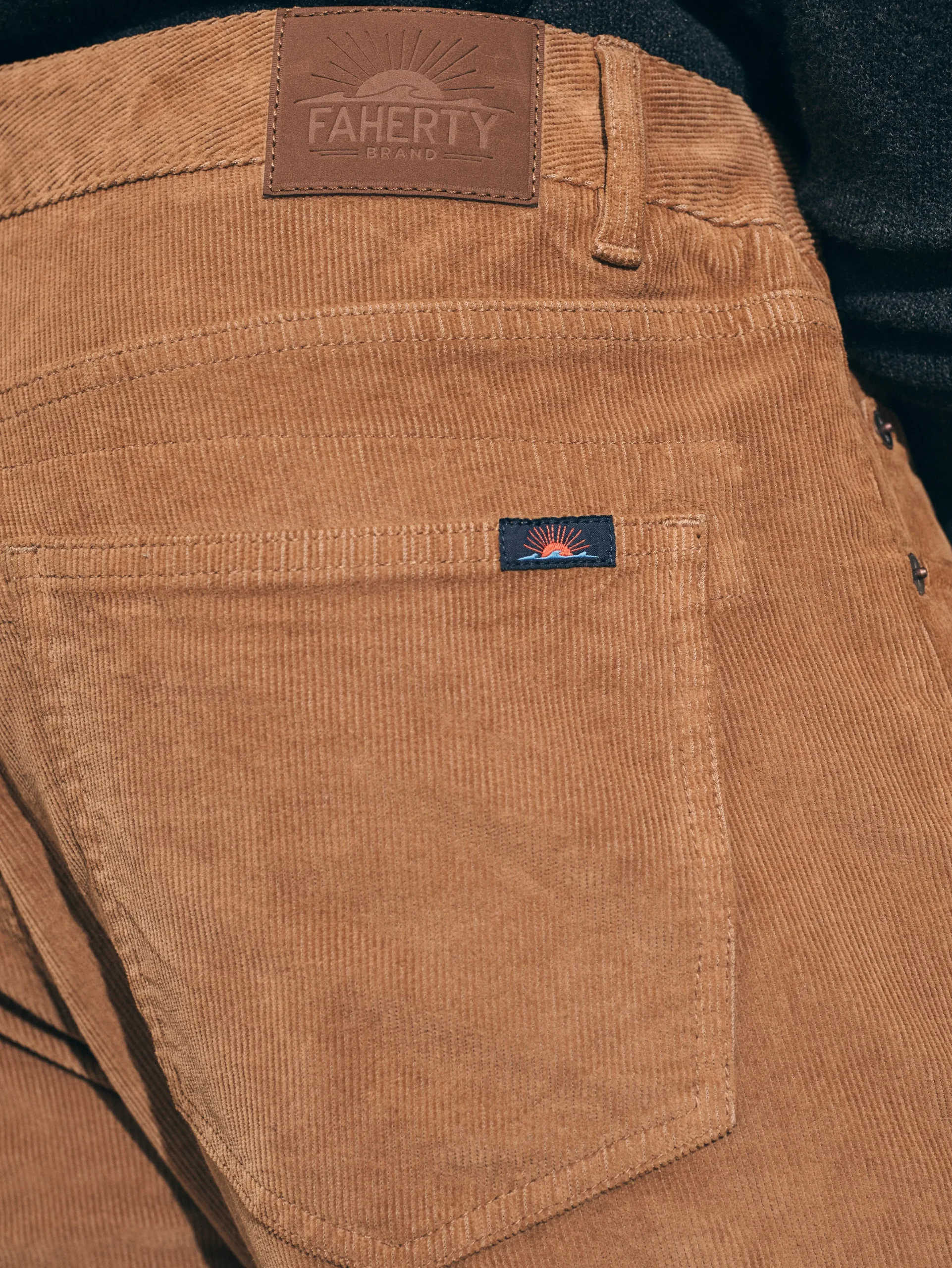 Faherty Brand Stretch Corduroy 5-Pocket Pant (32" Inseam) -^ Pants