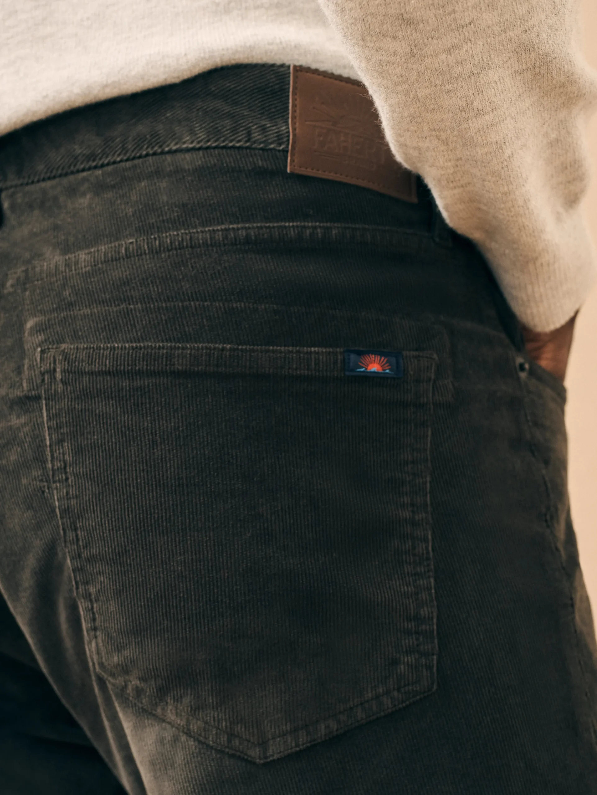 Faherty Brand Stretch Corduroy 5-Pocket Pant (34" Inseam) -^ Pants