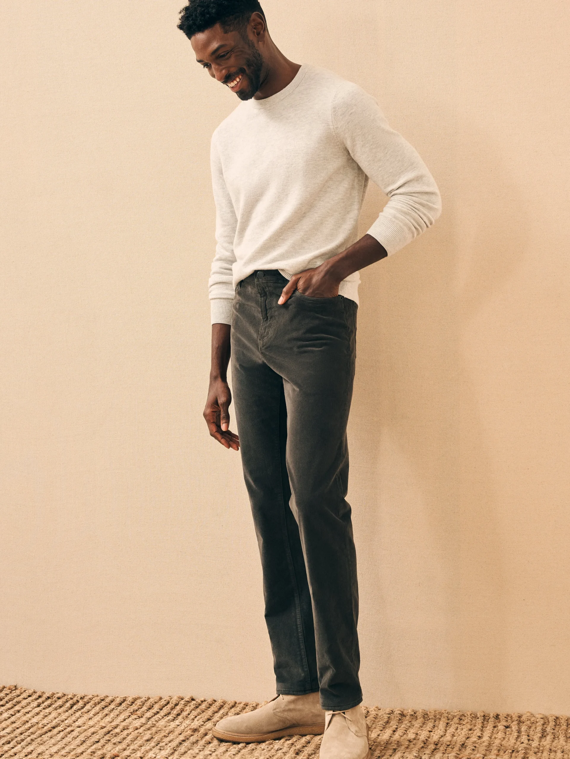 Faherty Brand Stretch Corduroy 5-Pocket Pant (32" Inseam) -^ Pants