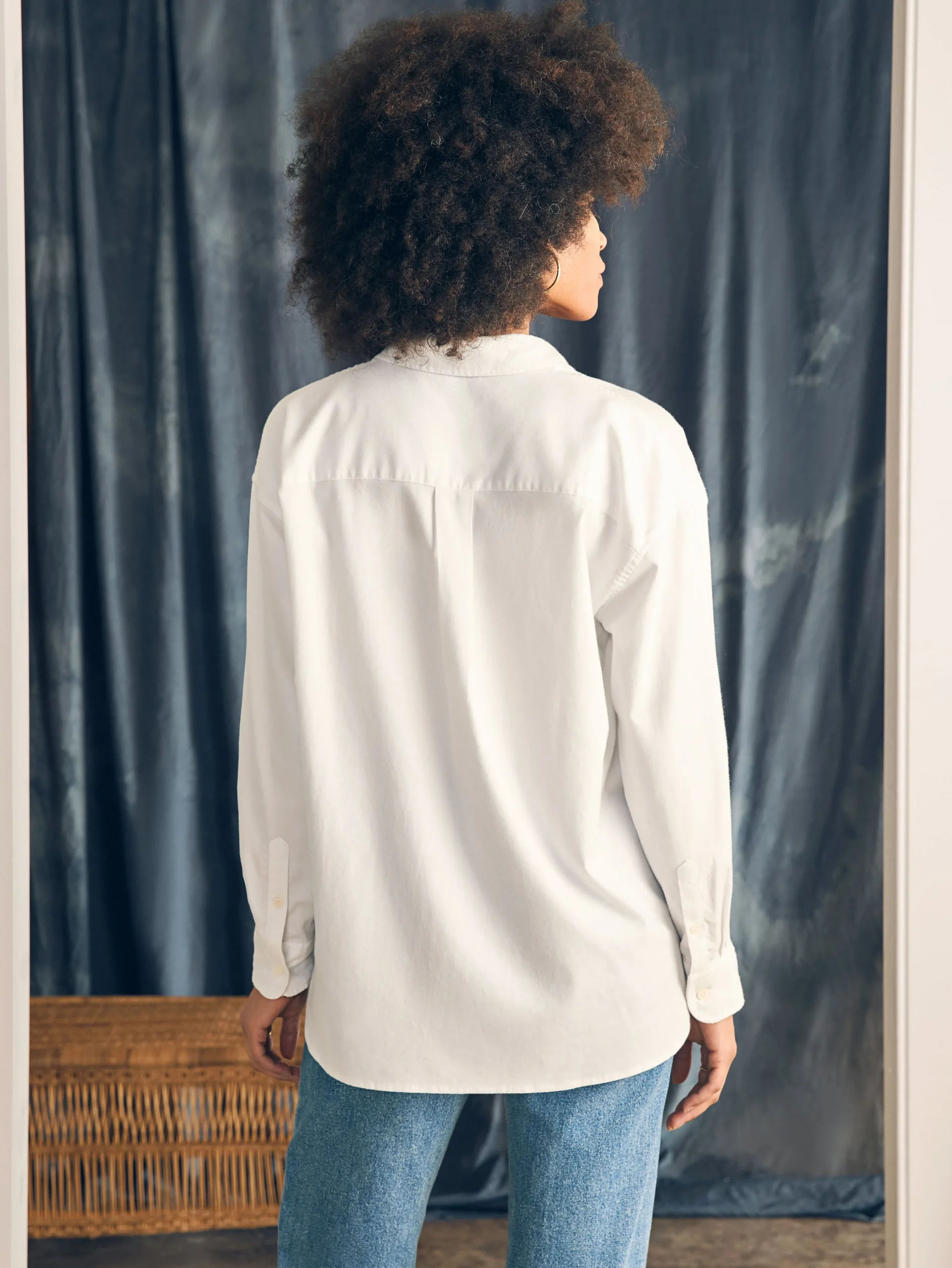Faherty Brand Stretch Oxford Relaxed Shirt -^Women Shirts & Tops