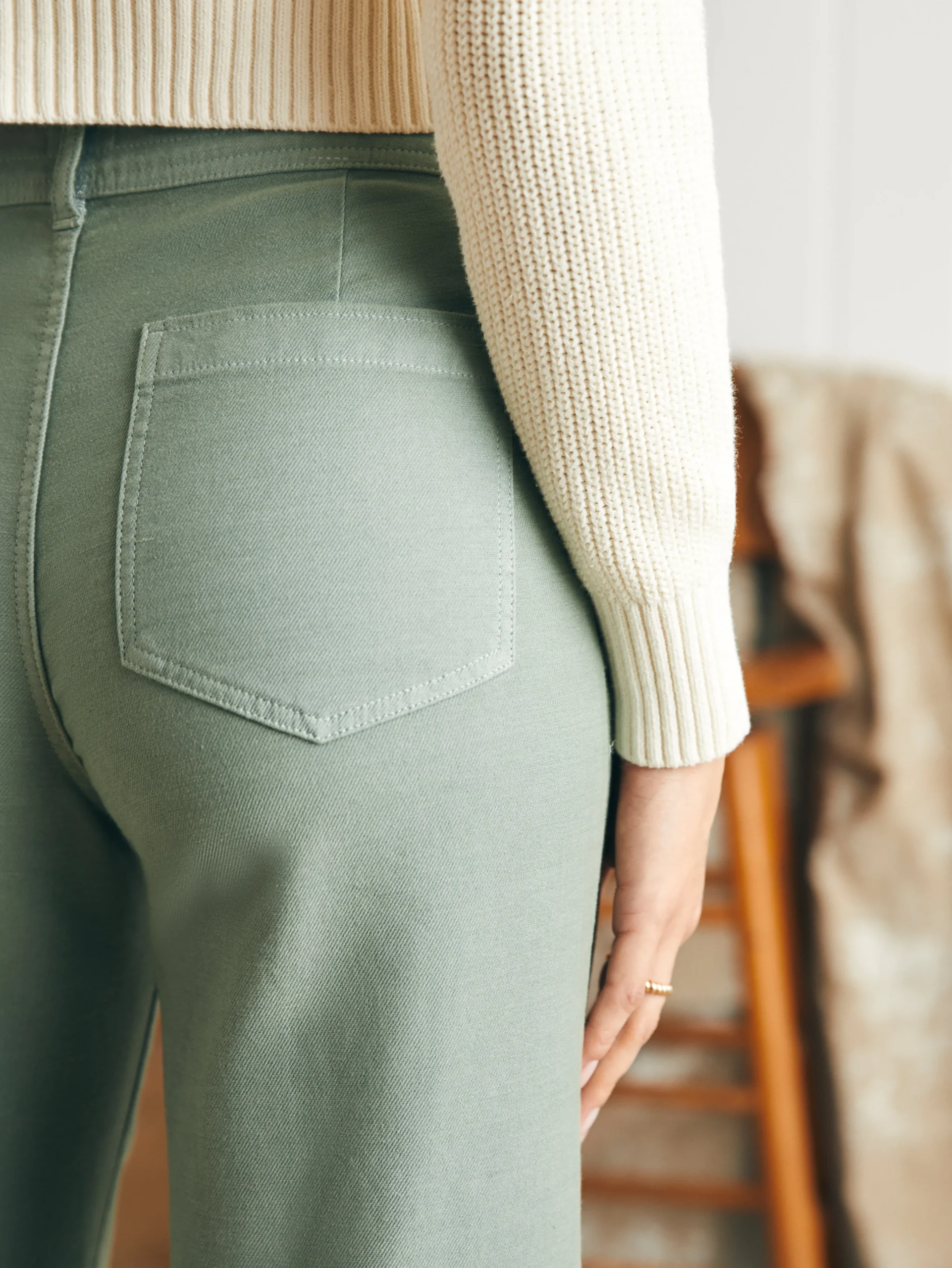 Faherty Brand Stretch Terry Harbor Pant -^Women Pants