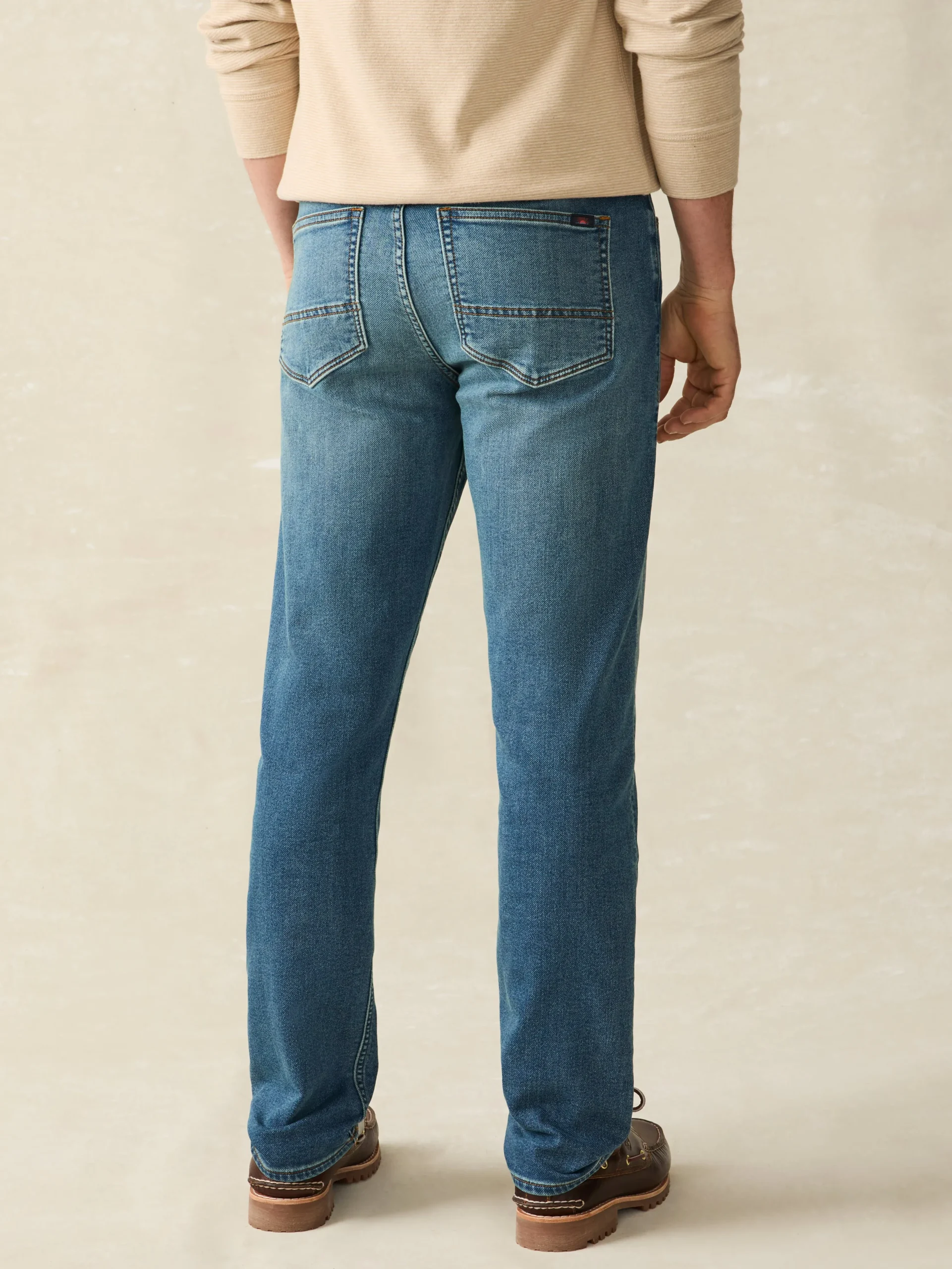 Faherty Brand Stretch Terry Indigo 5-Pocket Pant -^ Pants