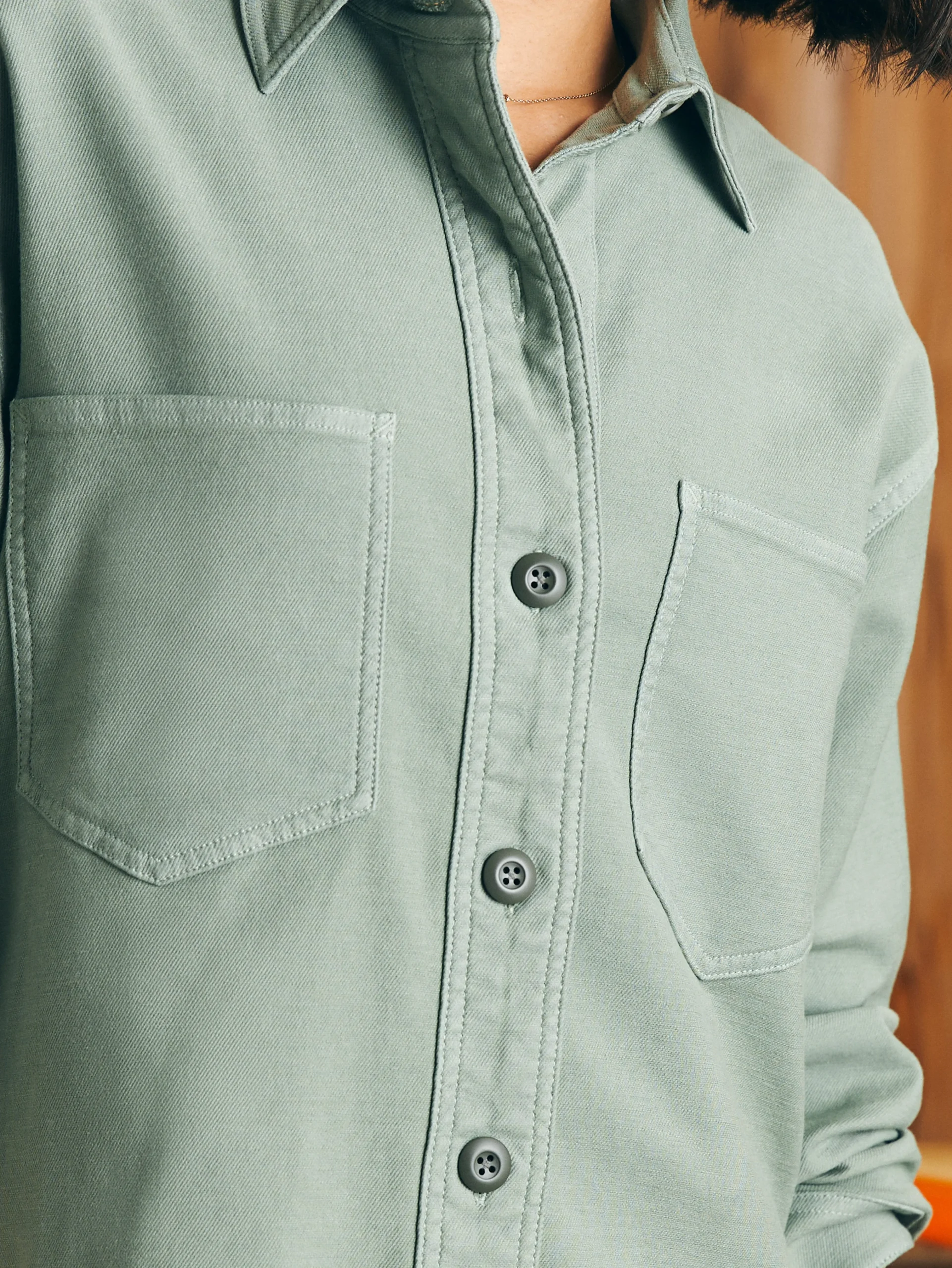 Faherty Brand Stretch Terry Overshirt -^Women Blazers & Outerwear