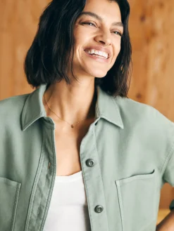 Faherty Brand Stretch Terry Overshirt -^Women Blazers & Outerwear