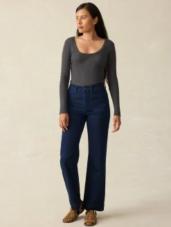 Faherty Brand Stretch Terry Patch Pocket Ankle Pant -^Women Pants