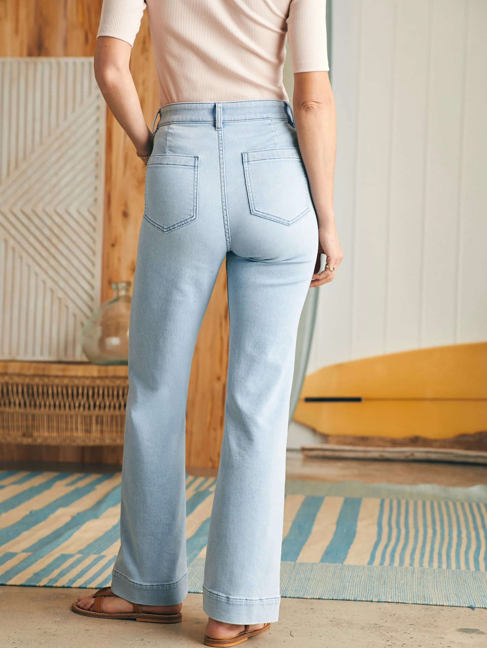 Faherty Brand Stretch Terry Patch Pocket Pant -^Women Pants|Jeans