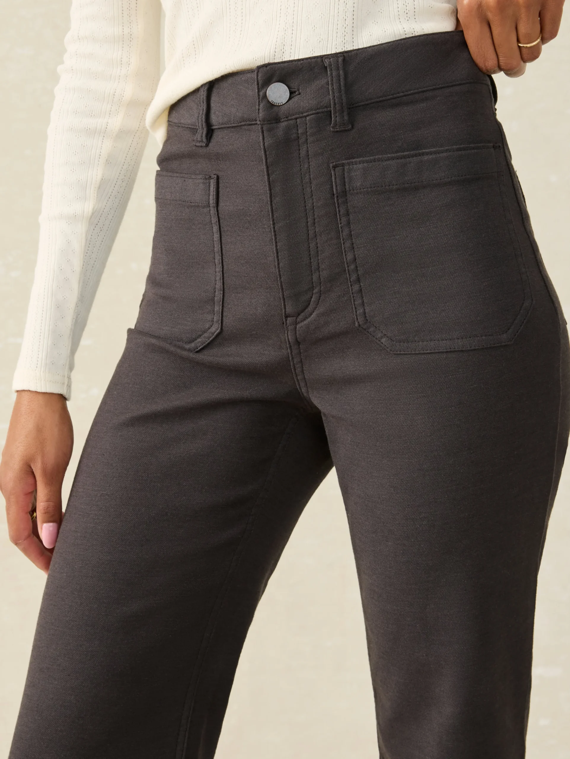 Faherty Brand Stretch Terry Patch Pocket Pant -^Women Pants