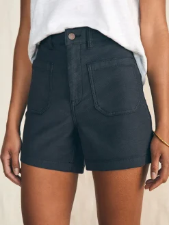 Faherty Brand Stretch Terry Patch Pocket Short -^Women Shorts & Skirts