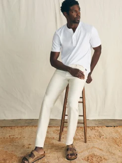 Faherty Brand Stretch Terry 5-Pocket Athletic Fit Pant (32