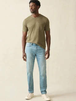 Faherty Brand Stretch Terry 5-Pocket Athletic Fit Pant -^ Pants