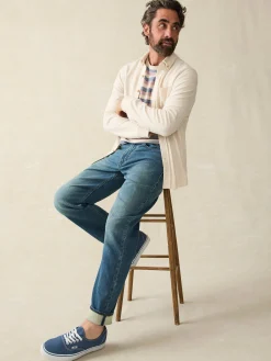 Faherty Brand Stretch Terry 5-Pocket Athletic Fit Pant -^ Pants