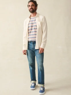 Faherty Brand Stretch Terry 5-Pocket Athletic Fit Pant -^ Pants