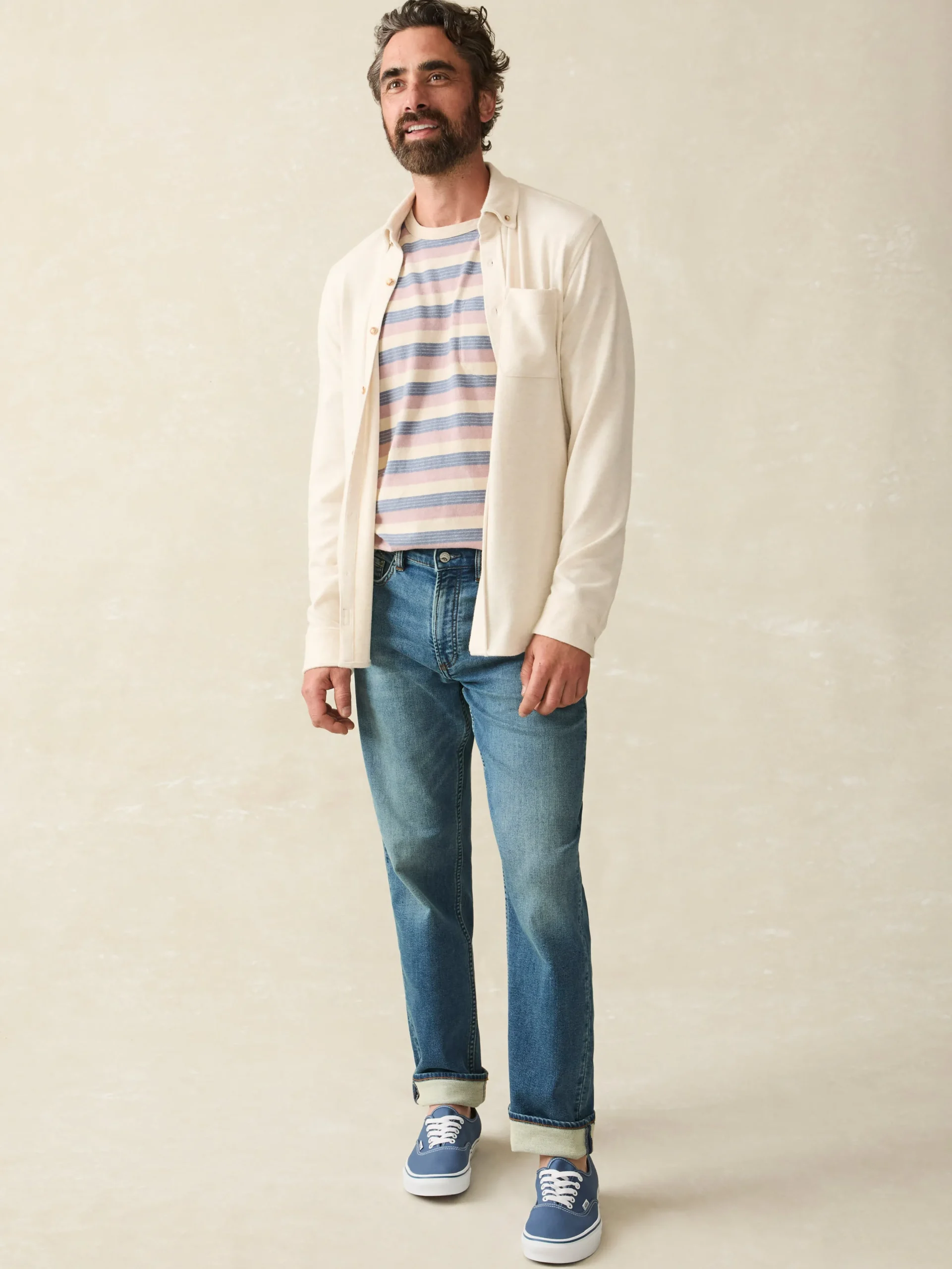 Faherty Brand Stretch Terry 5-Pocket Athletic Fit Pant -^ Pants