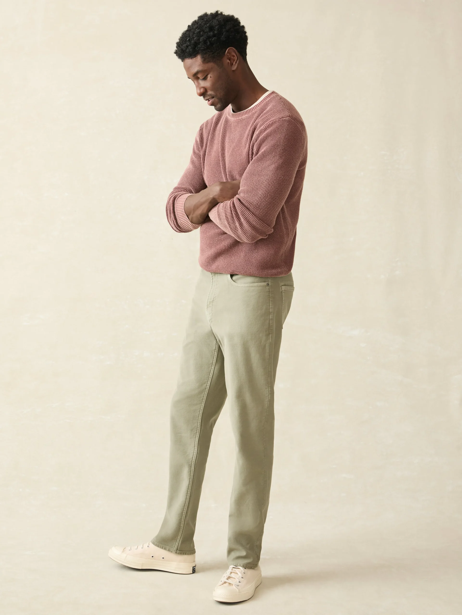 Faherty Brand Stretch Terry 5-Pocket Athletic Fit Pant -^ Pants