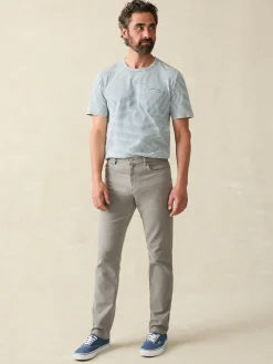 Faherty Brand Stretch Terry 5-Pocket Athletic Fit Pant -^ Pants